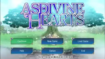 Asdivine Hearts (USA) screen shot title